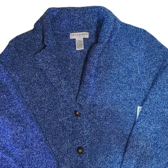 NWT Sag Harbor Blue Cardigan – XL – Classic & Cozy 0152 - Picture 3 of 4